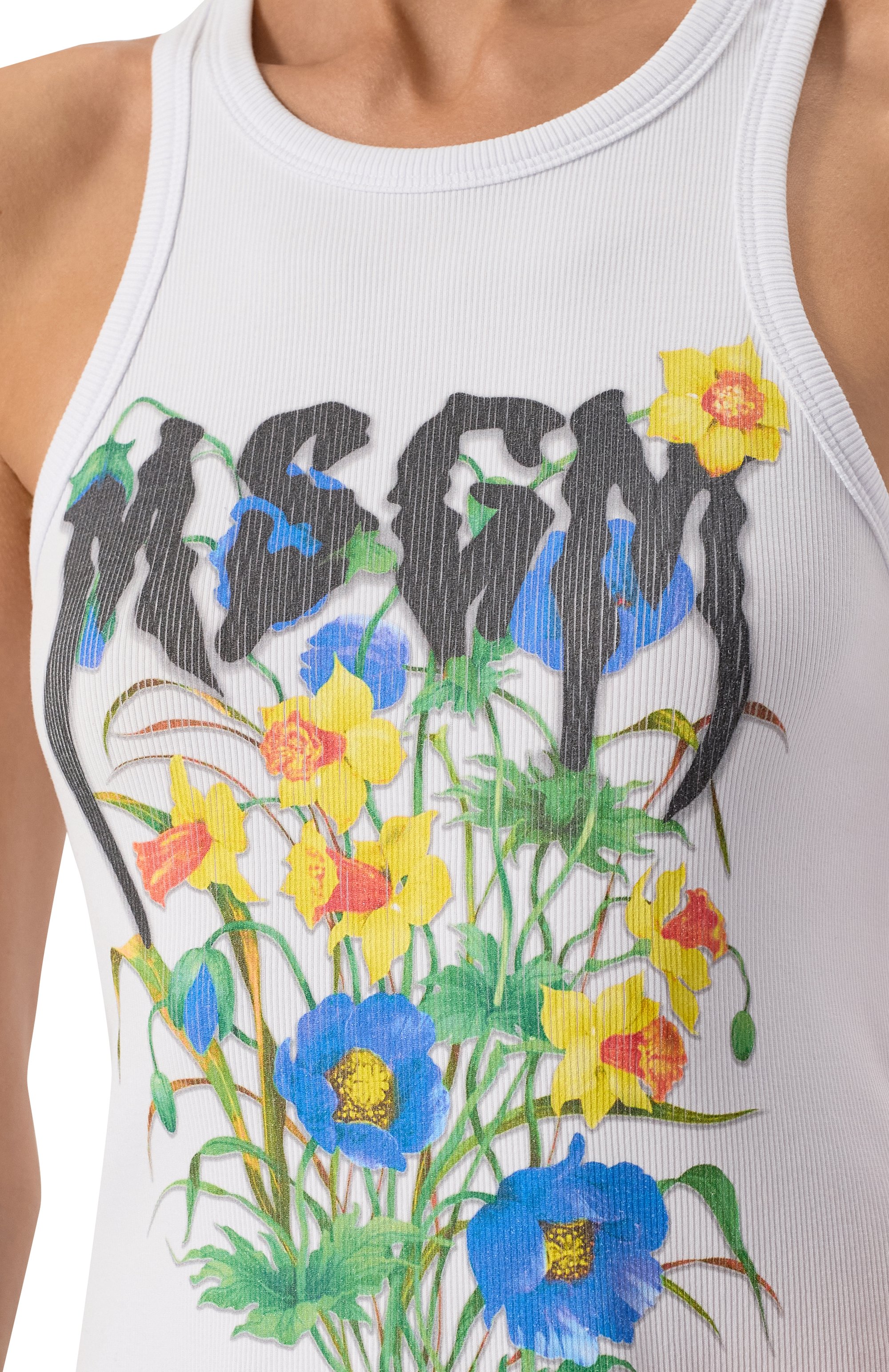 Хлопковая майка MSGM, арт. 3842MDT82 257120/257120, фото 5