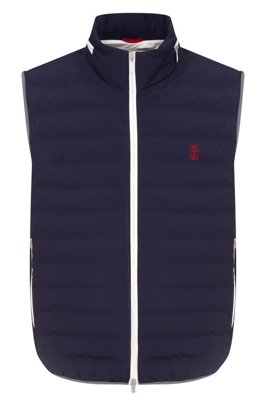 Пуховый жилет Brunello Cucinelli MM49A7460G Синий MM49A7460G