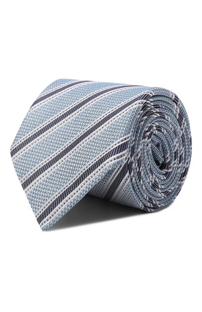 Мужской галстук из шелка и льна CANALI, арт. 18/HJ04572