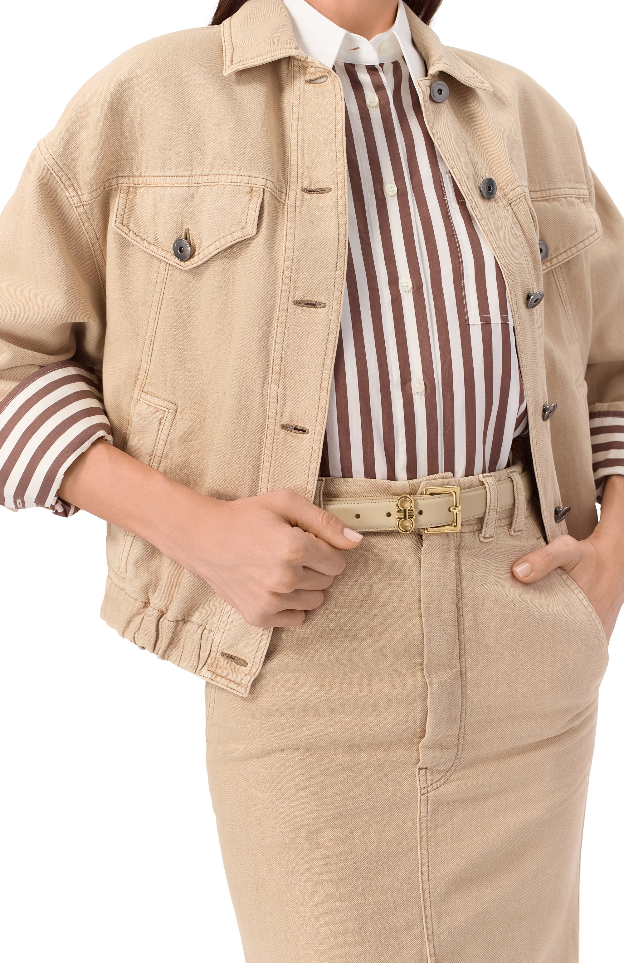 Кожаный ремень FERRAGAMO, арт. 230346/780416, фото 2