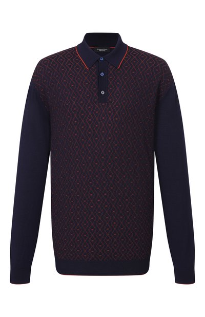 Мужское поло из шерсти и шелка STEFANO RICCI, арт. KE06010P03/E25402