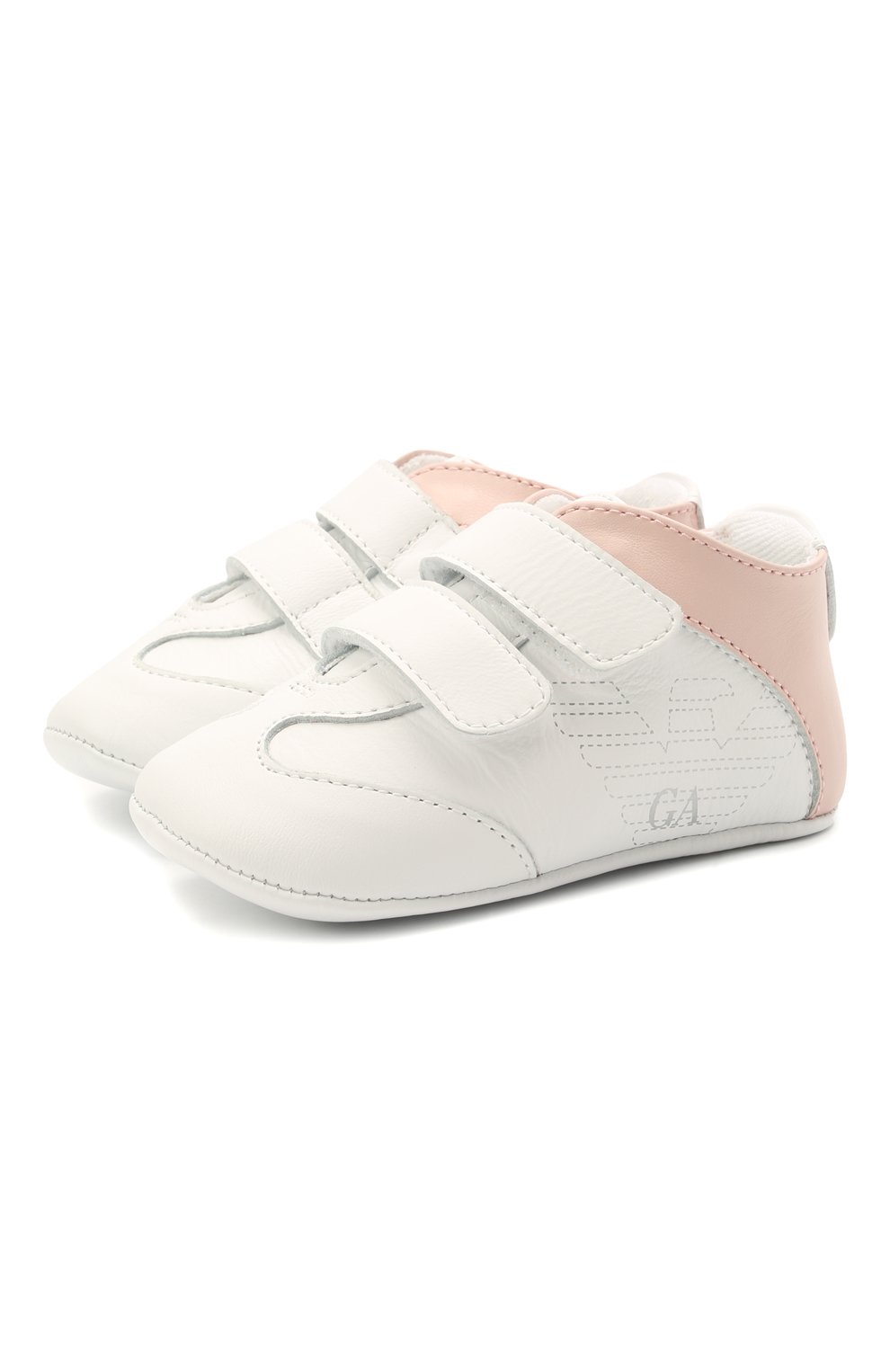 Кожаные пинетки EMPORIO ARMANI, арт. XLX002/X0N01, фото 1