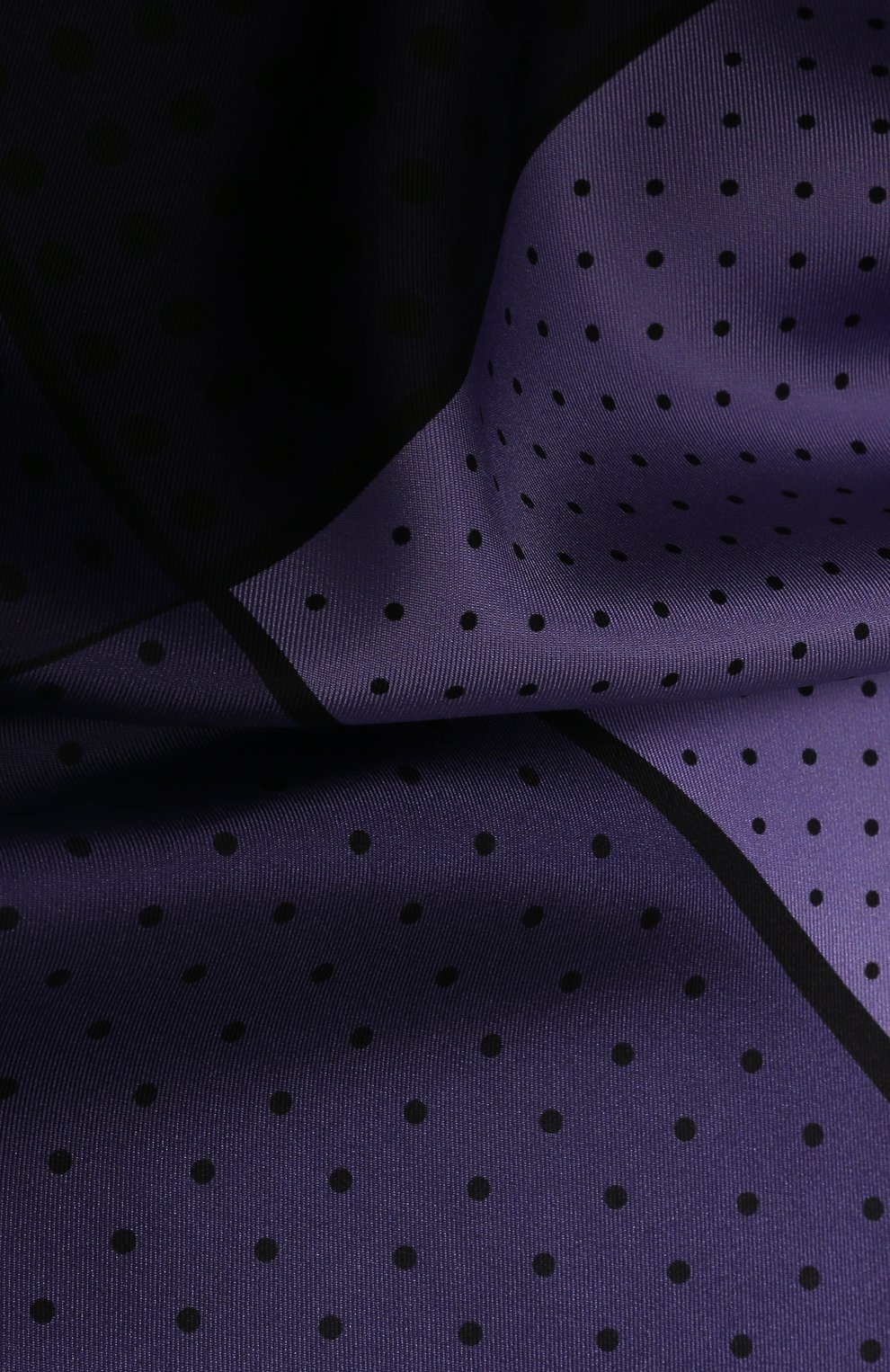 Шелковый платок с узором LANVIN фиолетового цвета по цене 7995 руб., арт. 2368/HANDKERCHIEF, фото 2 Шелковый платок с узором LANVIN, арт. 2368/HANDKERCHIEF, фото 2