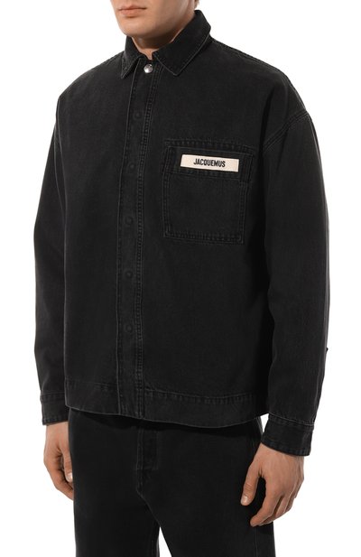 Джинсовая рубашка JACQUEMUS, арт. 24E/245DE033, фото 3