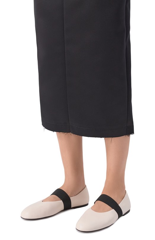 Кожаные балетки Co 0128NAP-IV0 Кремовый  0128NAP-IV0 Фото 2