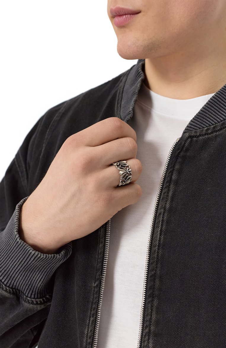 Мужское кольцо GL JEWELRY серебряного цвета, арт. GL700015-S97-01 | Фото 2 (Региональные ограничения белый список (Axapta Mercury): Не проставлено; Нос: Не проставлено; Материал: Серебро)