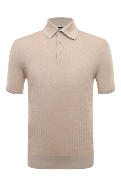 Мужская поло из хлопка и шелка STEFANO RICCI, арт. K818066P13/F24171