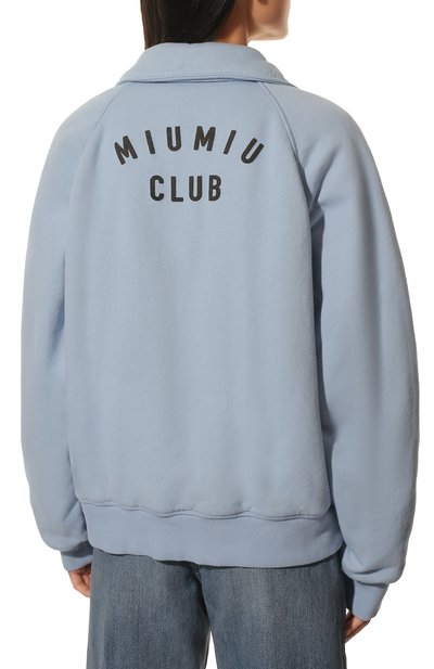 Хлопковый бомбер MIU MIU, арт. MJL780-1IG3-F0076, фото 4