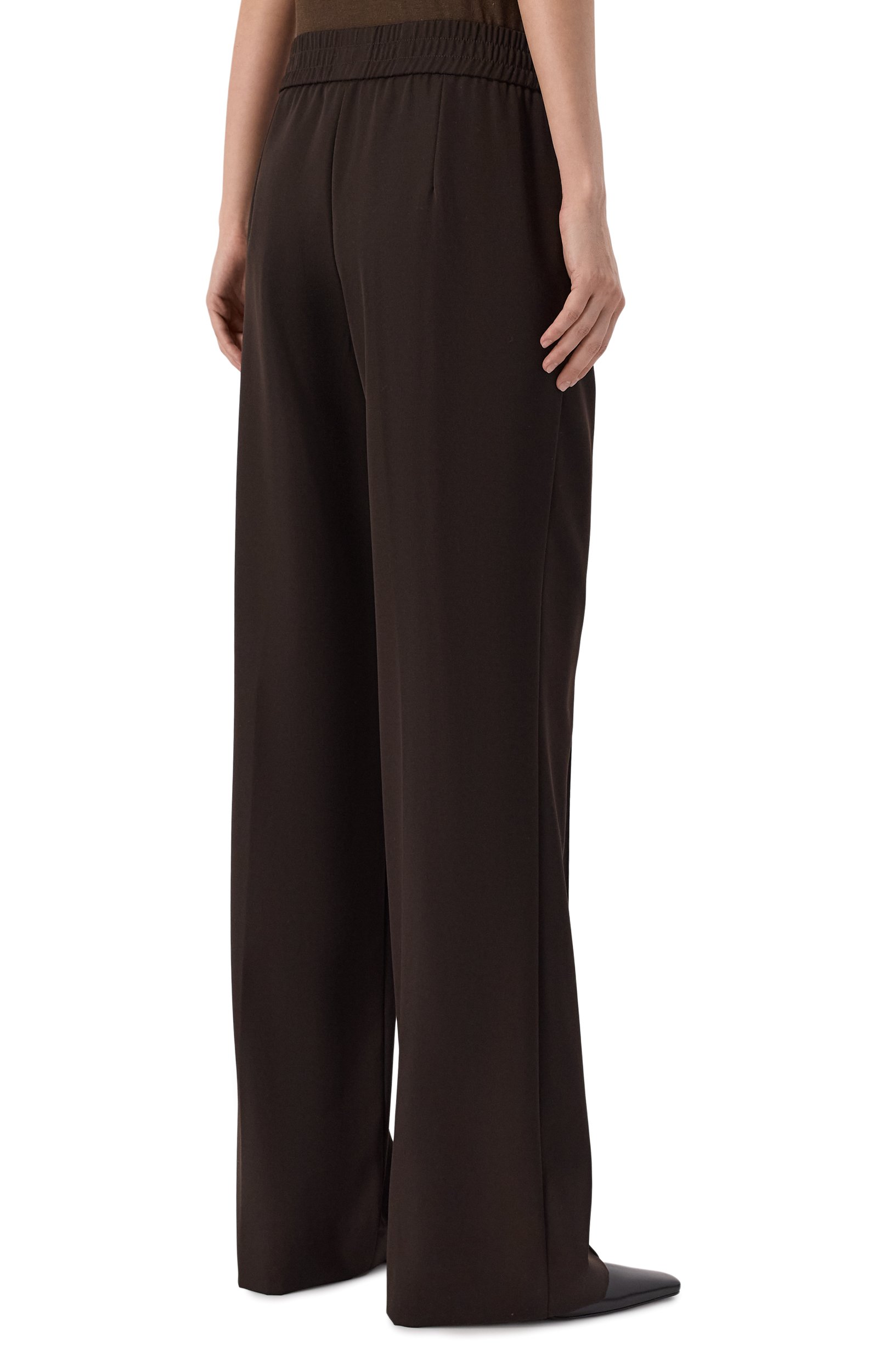 Шерстяные брюки DOLCE & GABBANA коричневого цвета по цене 99500 руб., арт. FTC6ZT/FU20W, фото 4 Шерстяные брюки DOLCE & GABBANA, арт. FTC6ZT/FU20W, фото 4