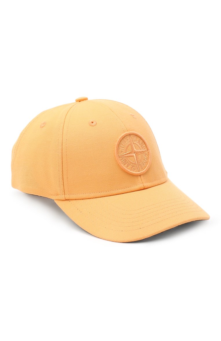 Мужская бесйсболка STONE ISLAND оранжевого цвета, арт. 731599175 | Фото 1 (Материал: Шерсть, Текстиль, Синтетический материал; Нос: Не проставлено)