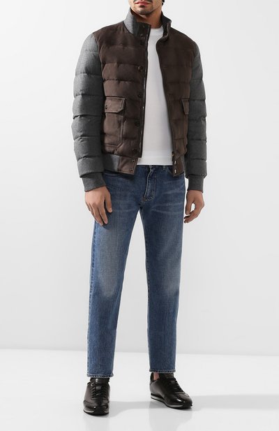 Кожаные кроссовки SANTONI, арт. MBLC21185NGNPKSTG62, фото 2