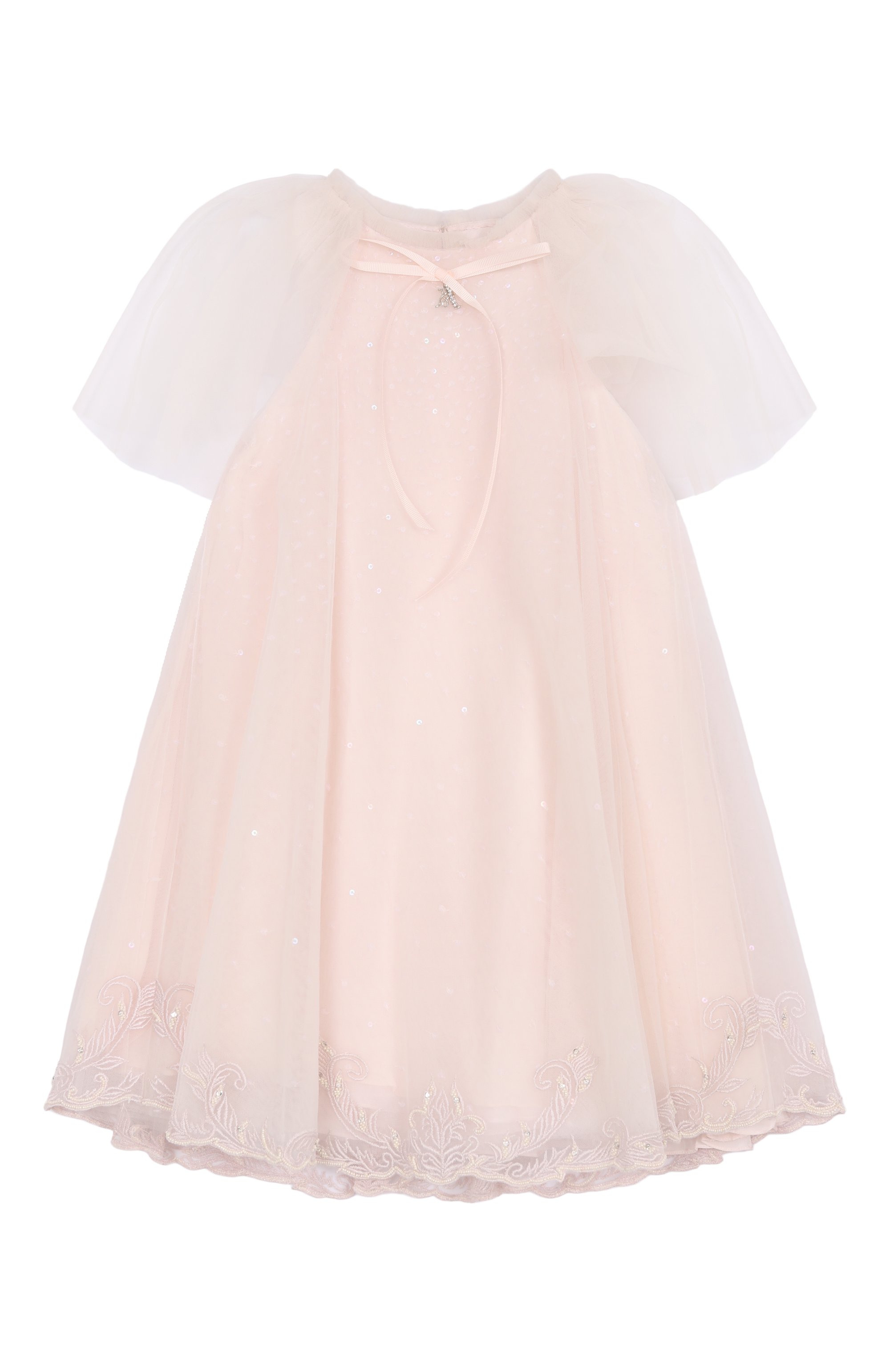 Платье MAISON AVA светло-розового цвета по цене 47750 руб., арт. MA-SS25-GL01/6-10, фото 1 Платье MAISON AVA, арт. MA-SS25-GL01/6-10, фото 1