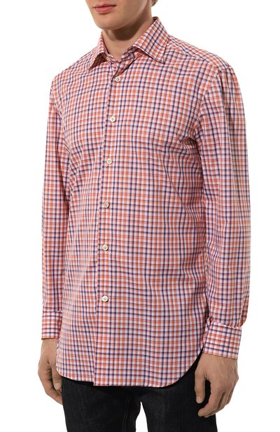 Хлопковая рубашка KITON, арт. UCIH08879, фото 3