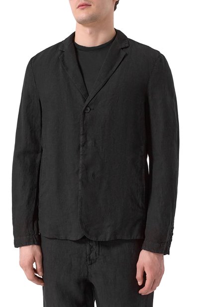 Льняной пиджак TRANSIT черного цвета по цене 69950 руб., арт. CFUTRZD134, фото 4 Льняной пиджак TRANSIT, арт. CFUTRZD134, фото 4