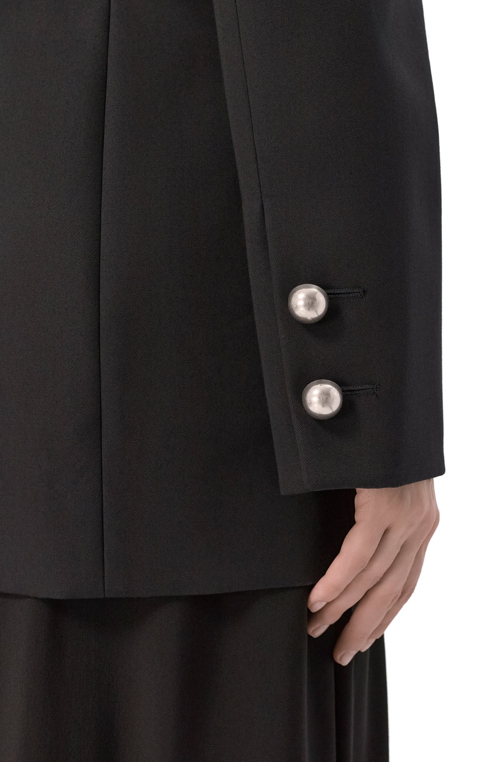 Хлопковый жакет ANN DEMEULEMEESTER черного цвета по цене 184500 руб., арт. B0014267/FA709, фото 5 Хлопковый жакет ANN DEMEULEMEESTER, арт. B0014267/FA709, фото 5