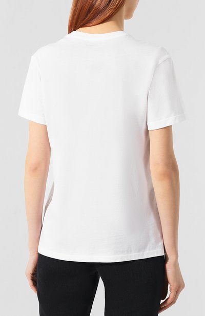 Хлопковая футболка POLO RALPH LAUREN белого цвета по цене 6360 руб., арт. 211744521, фото 4 Хлопковая футболка POLO RALPH LAUREN, арт. 211744521, фото 4