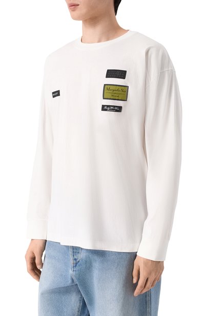 Хлопковый лонгслив MM6, арт. SH0NH0023/M20170, фото 3