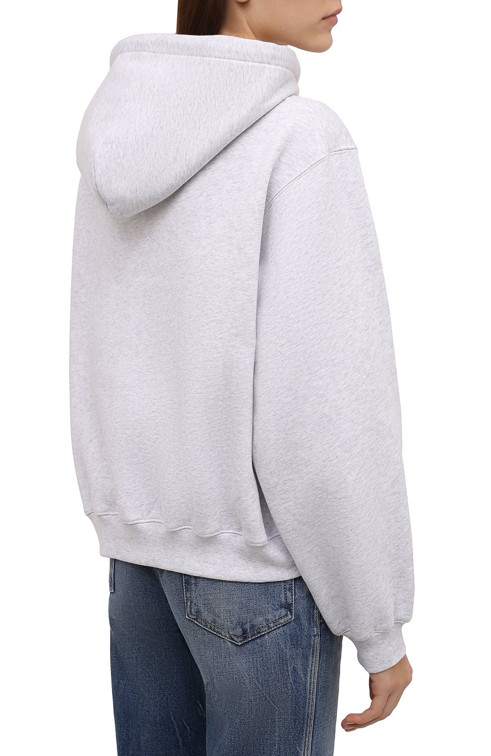 Хлопковое худи ALEXANDERWANG.T светло-серого цвета по цене 27600 руб., арт. 4CC3212053, фото 4 Хлопковое худи ALEXANDERWANG.T, арт. 4CC3212053, фото 4