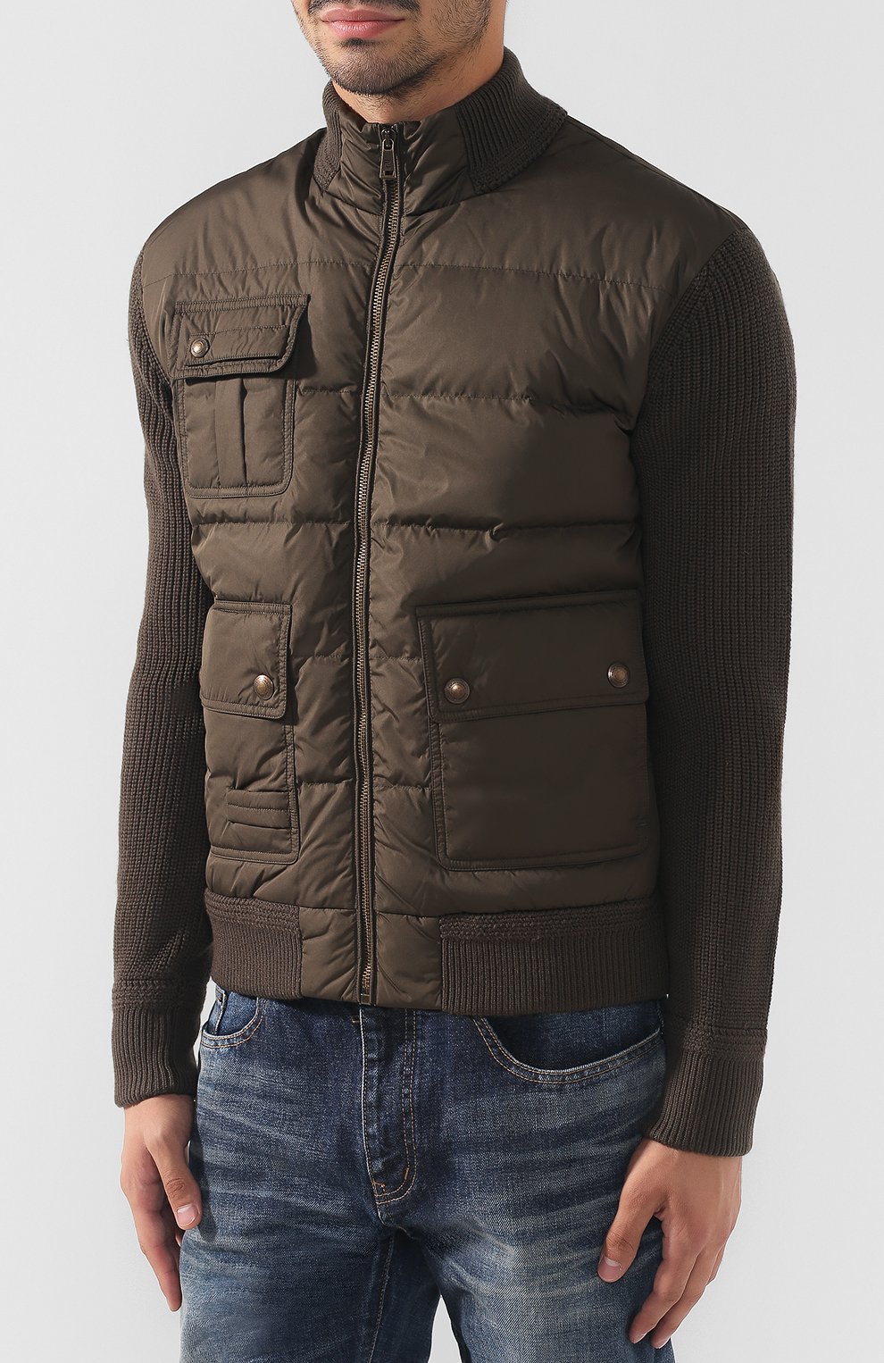 Стеганый бомбер на молнии с воротником-стойкой RALPH LAUREN, арт. 790714512, фото 3