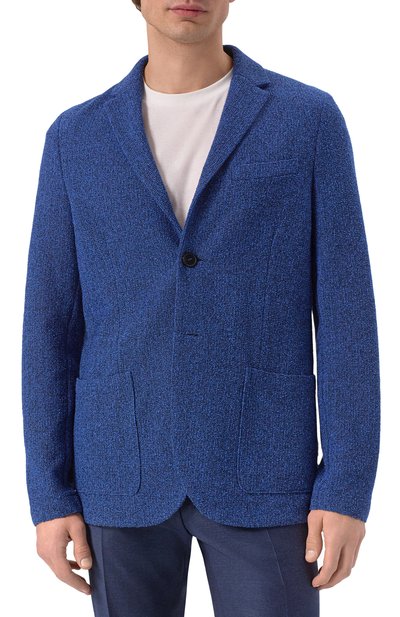 Хлопковый пиджак HARRIS WHARF LONDON, арт. C8Z22PXE, фото 5