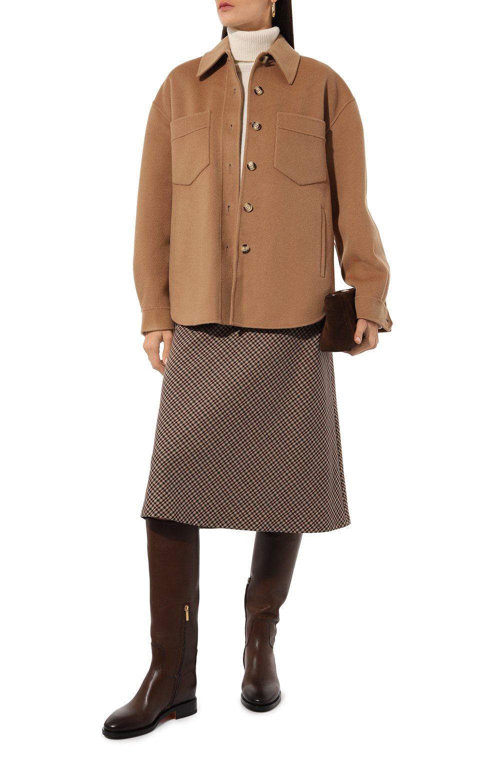 Рубашка из шерсти и шелка NANUSHKA, арт. NW24CR0W01774, фото 2