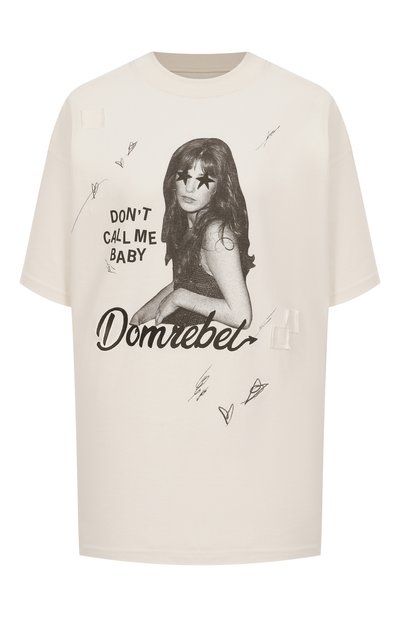 Женская хлопковая футболка DOMREBEL, арт. CALL ME T-SHIRT