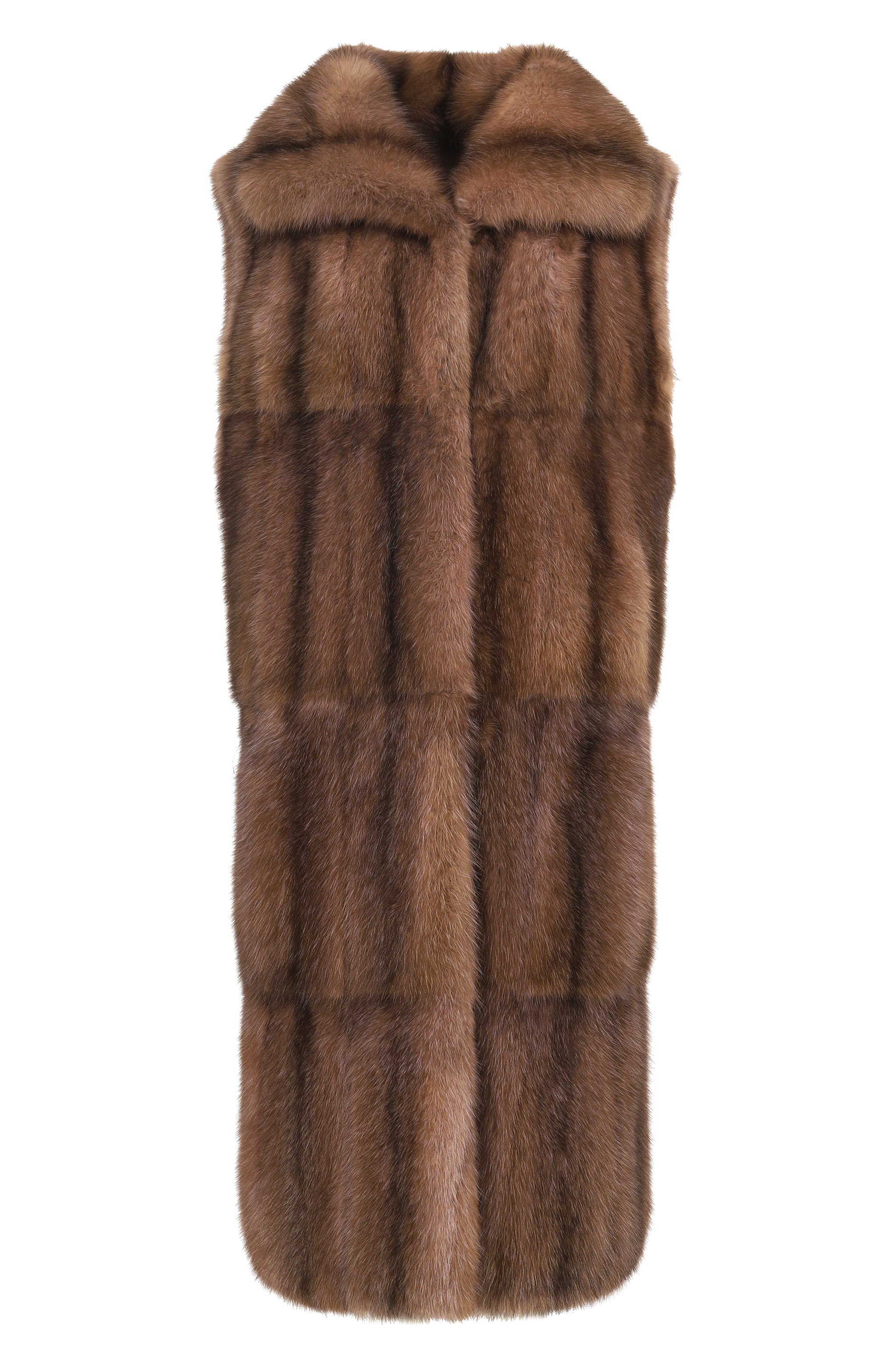 Жилет из соболя MVST коричневого цвета по цене 6850000 руб., арт. M003/SABLE WILD SILVER 4-5, фото 1 Жилет из соболя MVST, арт. M003/SABLE WILD SILVER 4-5, фото 1