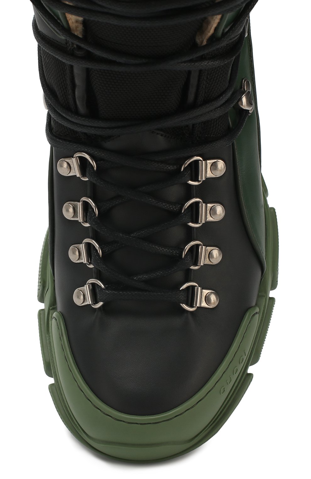 Комбинированные кроссовки flashtrek с внутренней меховой отделкой GUCCI, арт. 548714/D6090, фото 5