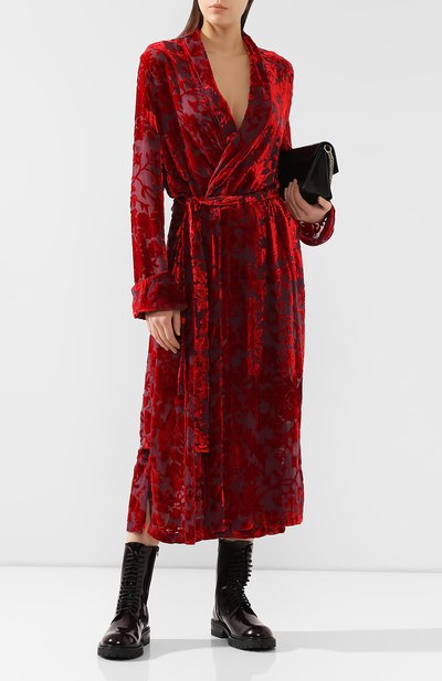 Платье из смеси вискозы и шелка ANN DEMEULEMEESTER, арт. 1902-2252-P-123-039, фото 2