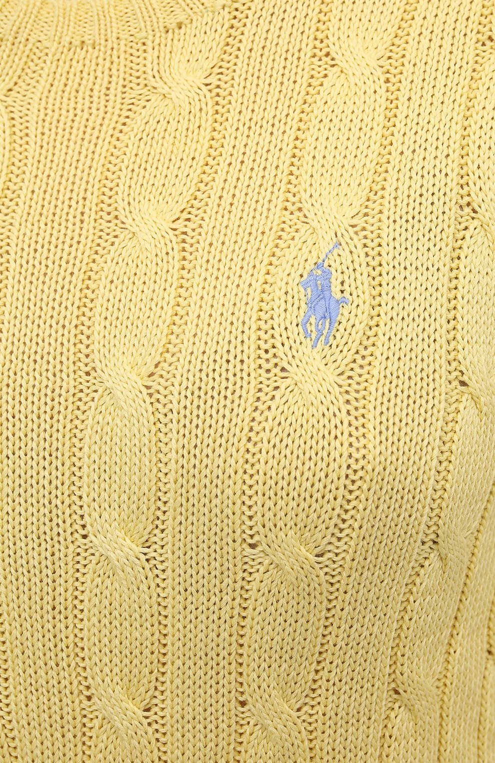 Хлопковый пуловер POLO RALPH LAUREN желтого цвета по цене 19650 руб., арт. 211580009, фото 5 Хлопковый пуловер POLO RALPH LAUREN, арт. 211580009, фото 5