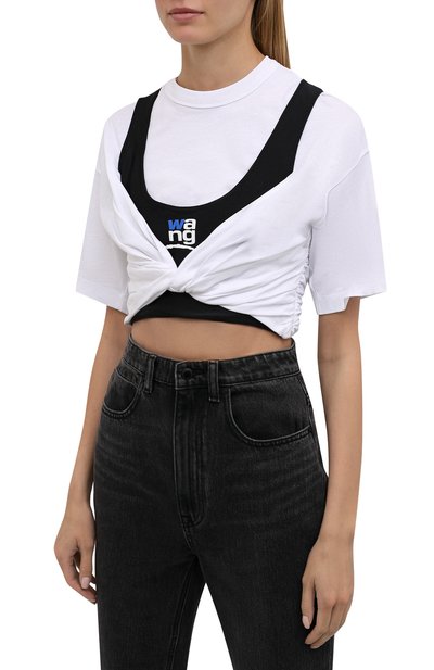 Хлопковая футболка ALEXANDERWANG.T, арт. 4CC3211208, фото 3