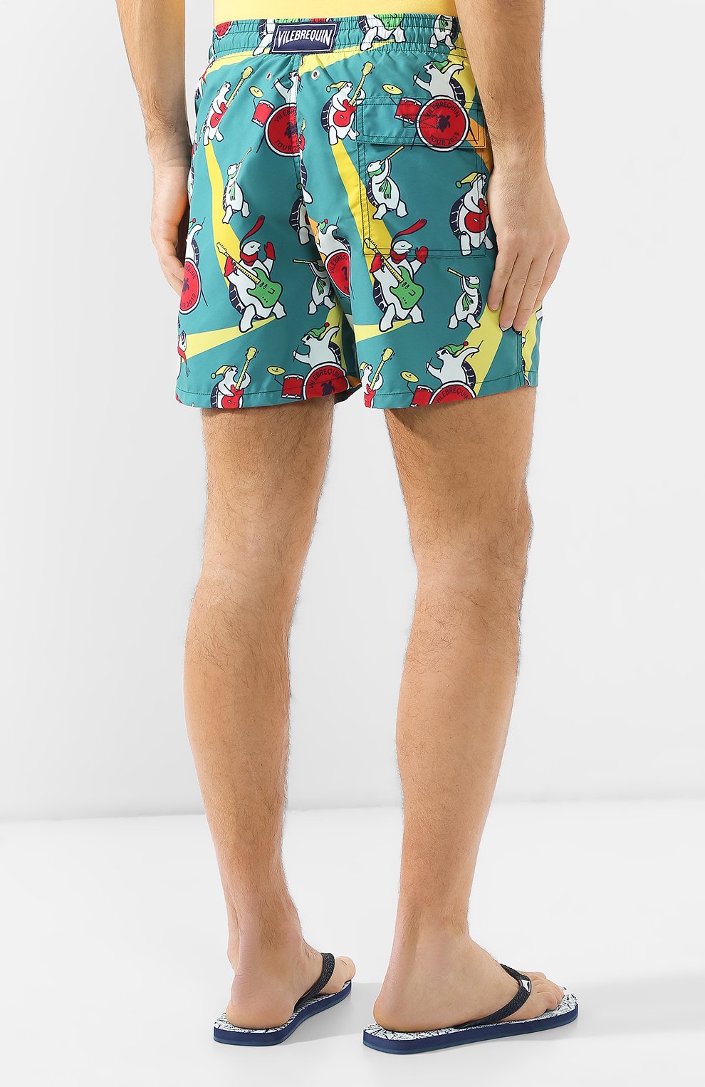 Плавки-шорты VILEBREQUIN зеленого цвета по цене 23850 руб., арт. MOOE9B15, фото 4 Плавки-шорты VILEBREQUIN, арт. MOOE9B15, фото 4