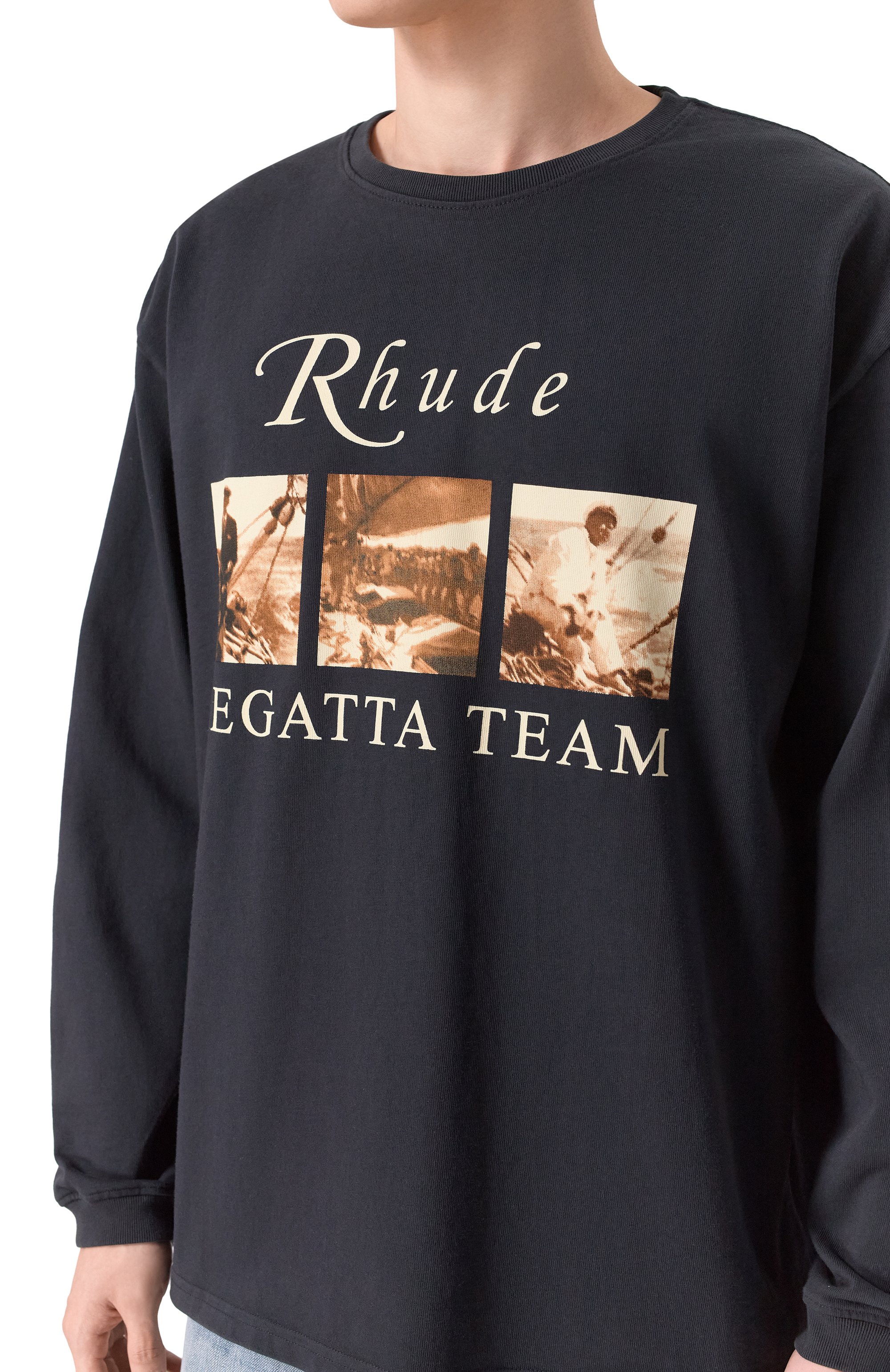 Хлопковый лонгслив RHUDE, арт. RHPS26TT14012, фото 5