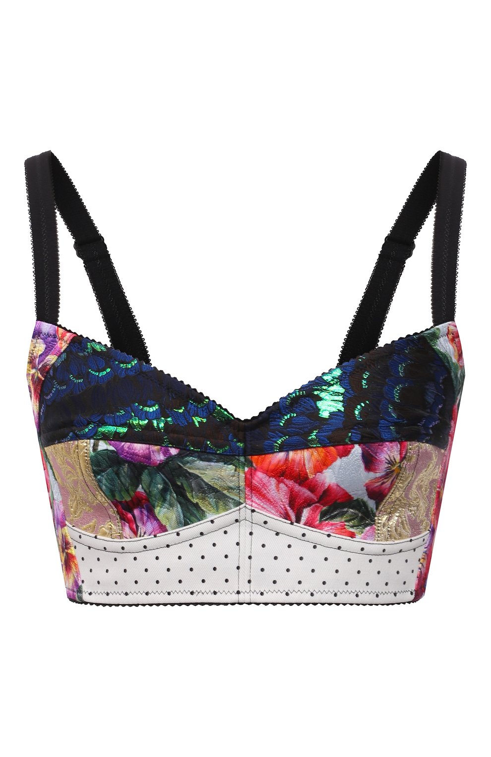 Бра-топ DOLCE & GABBANA разноцветного цвета по цене 89950 руб., арт. F7T18T/GDY11, фото 1 Бра-топ DOLCE & GABBANA, арт. F7T18T/GDY11, фото 1