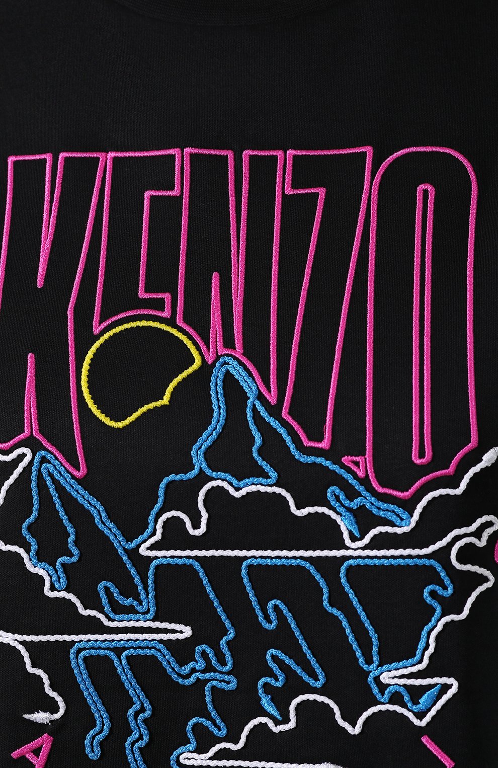 Хлопковая футболка KENZO черного цвета по цене 27600 руб., арт. F962TS950939, фото 5 Хлопковая футболка KENZO, арт. F962TS950939, фото 5