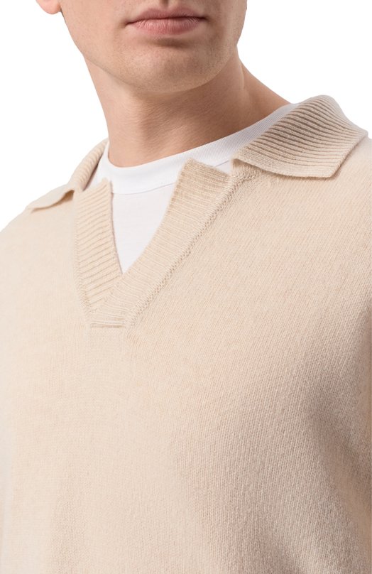 Шерстяной свитер BOSS 50555110 Бежевый  50555110 Фото 5