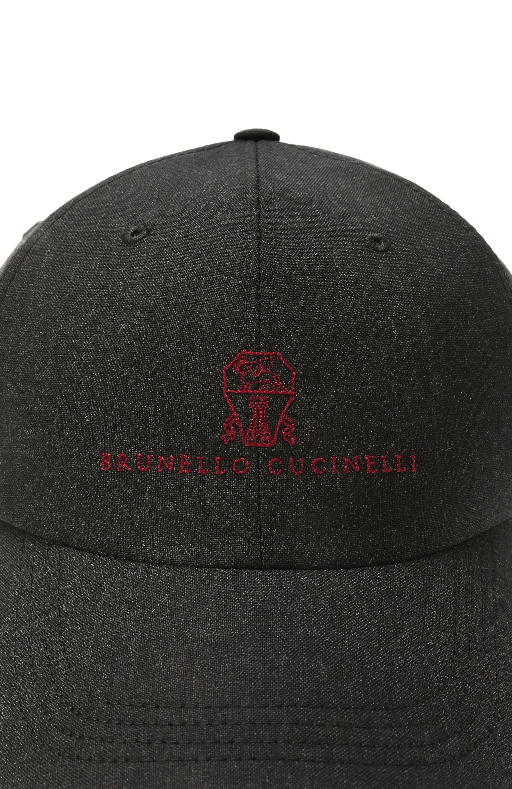 Шерстяная бейсболка BRUNELLO CUCINELLI, арт. MB4079850, фото 4