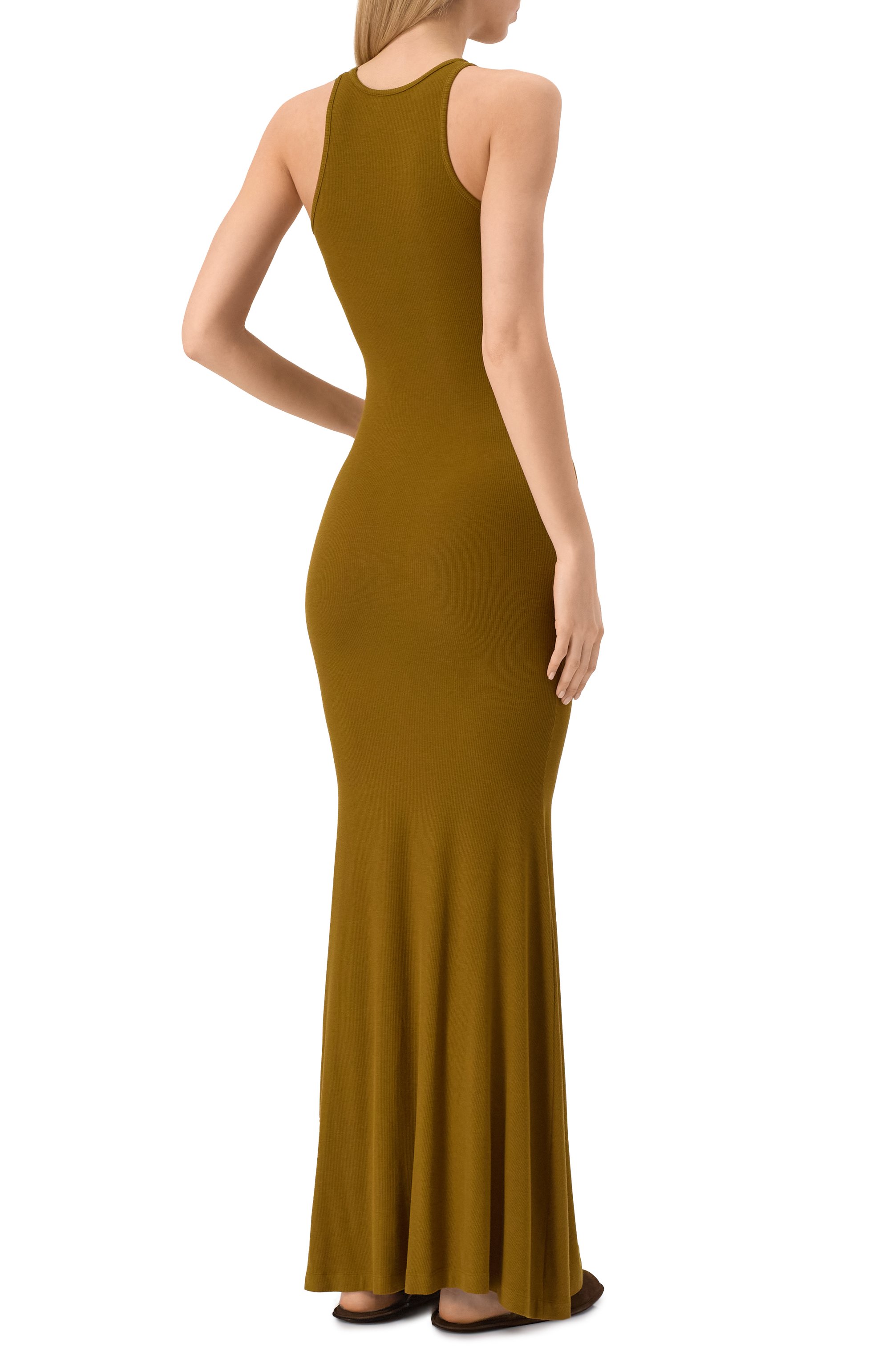 Платье EDOMO хаки цвета по цене 23900 руб., арт. D001020SS25, фото 4 Платье EDOMO, арт. D001020SS25, фото 4