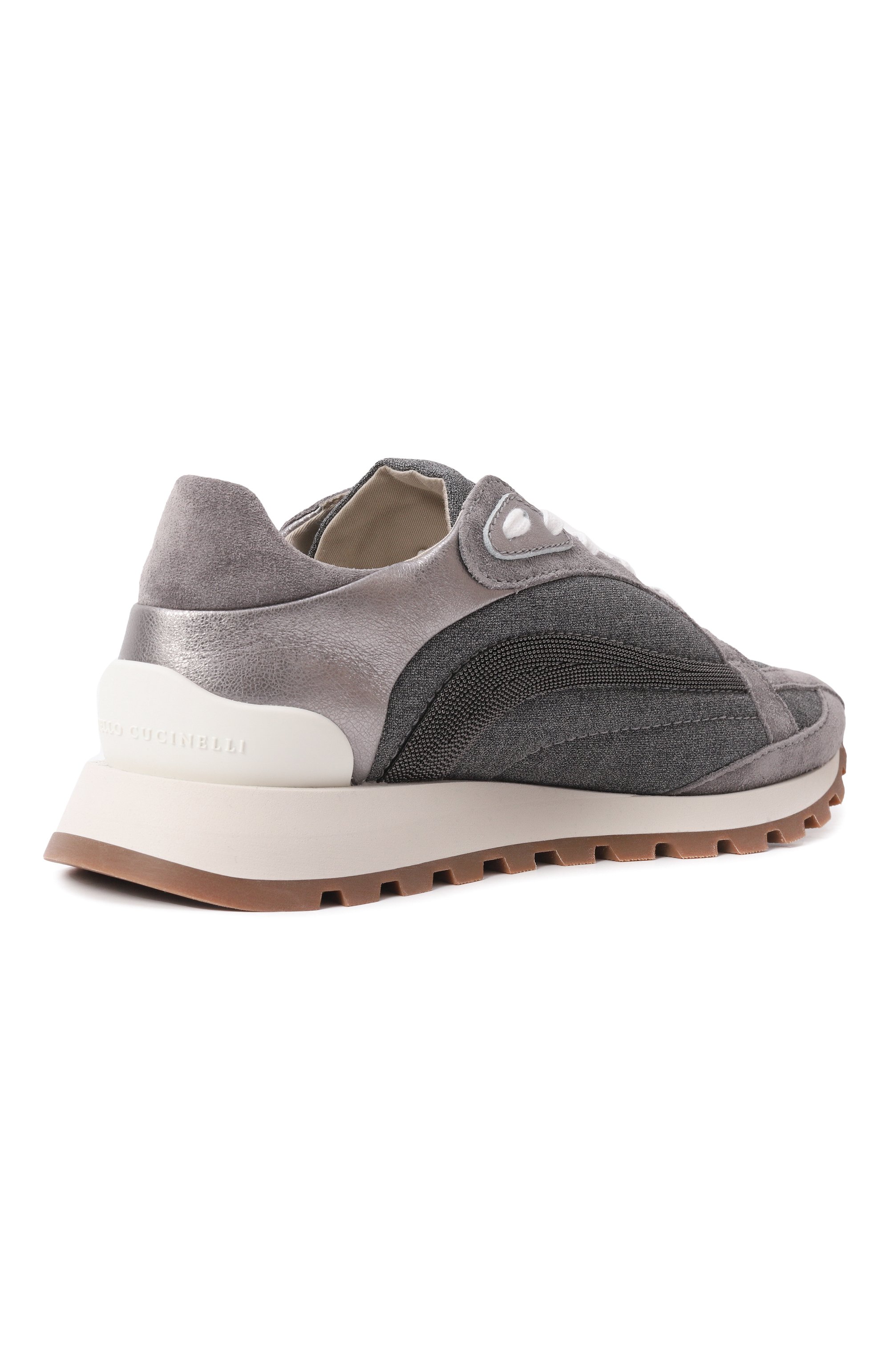 Комбинированные кроссовки BRUNELLO CUCINELLI, арт. MZ25G2777, фото 5