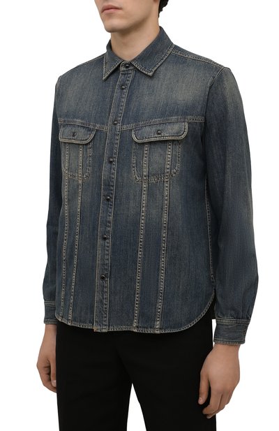 Джинсовая рубашка SAINT LAURENT, арт. 663652/Y240A, фото 3