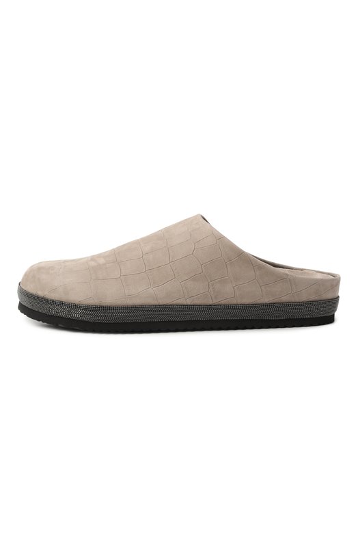Кожаные сабо Brunello Cucinelli MZDCG3040P Бежевый  MZDCG3040P Фото 4