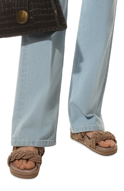 Текстильные шлепанцы rockstud torchon VALENTINO, арт. XW2S0DN1/BAE, фото 3