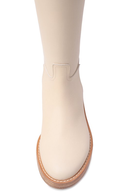 Кожаные сапоги Stan Ann Demeulemeester B0010078/LT046 Кремовый  B0010078/LT046 Фото 6