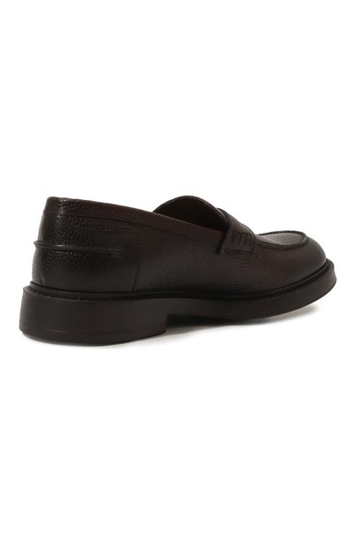 Кожаные пенни-лоферы DOUCAL'S темно-коричневого цвета по цене 45200 руб., арт. DU2726BRUXUF236T, фото 5 Кожаные пенни-лоферы DOUCAL'S, арт. DU2726BRUXUF236T, фото 5