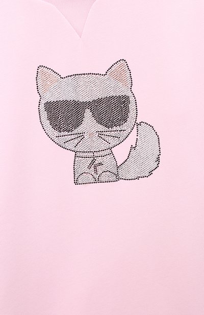 Хлопковое платье KARL LAGERFELD KIDS, арт. Z12150, фото 3