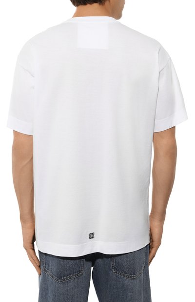 Хлопковая футболка GIVENCHY, арт. BM71JA3YMU, фото 4