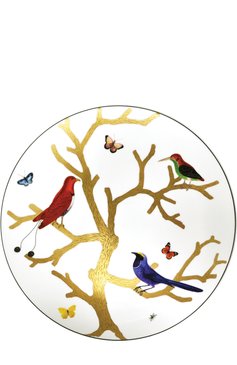 Сервировочная таре�лка aux oiseaux BERNARDAUD белого цвета, арт. 2488/21429 | Фото 1 (Материал внутренний: Не назначено; Интерьер_коллекция: Aux Oiseaux; Региональные ограничения белый список (Axapta Mercury): Не проставлено; Нос: Не проставлено; Статус проверки: Проверена категория; Ограничения доставки: fragile-2)