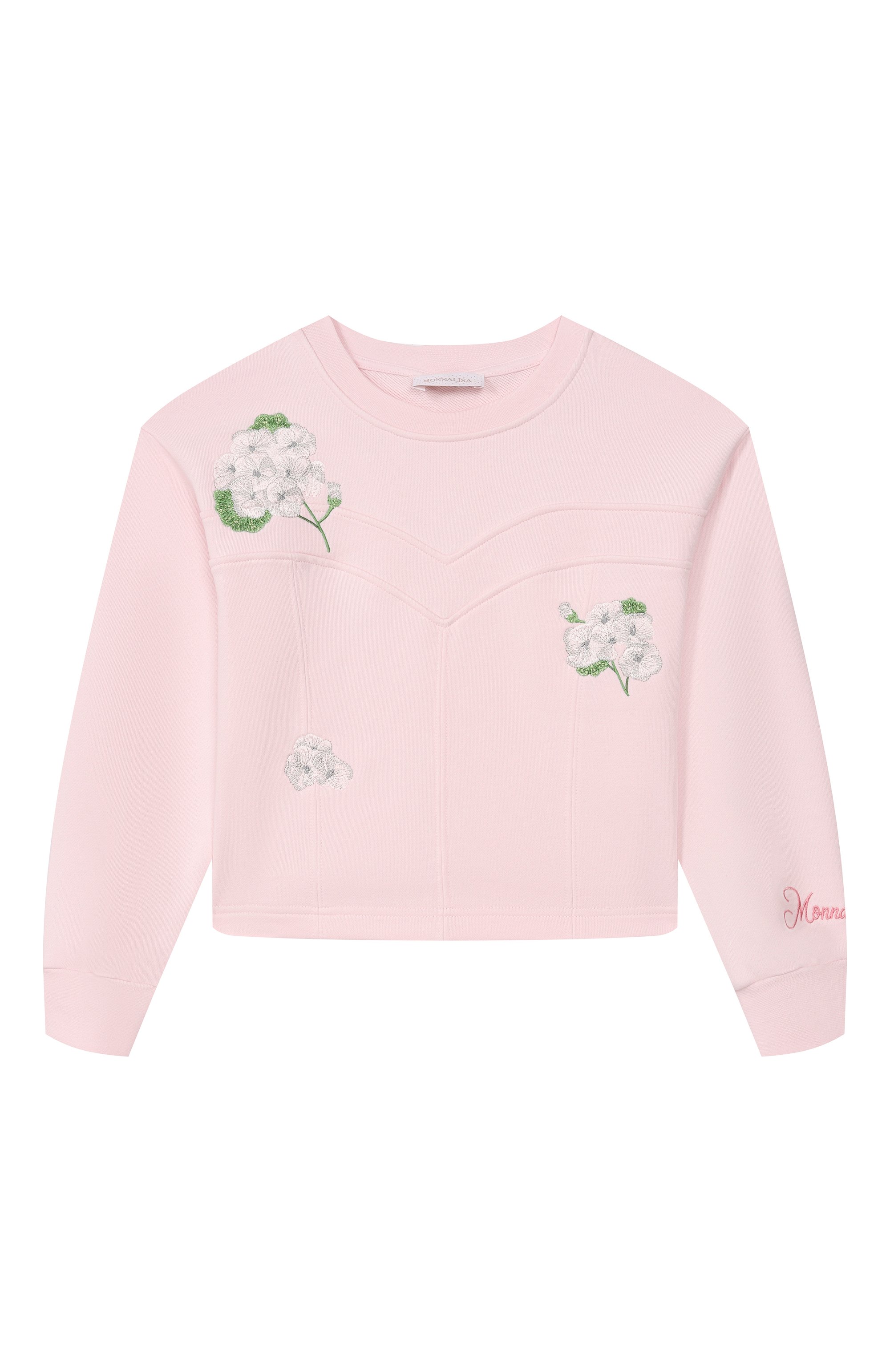Хлопковый свитшот MONNALISA, арт. 79G600, фото 1
