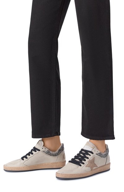 Женские кожаные кеды ballstar GOLDEN GOOSE DELUXE BRAND, арт. GWF01105.F008700