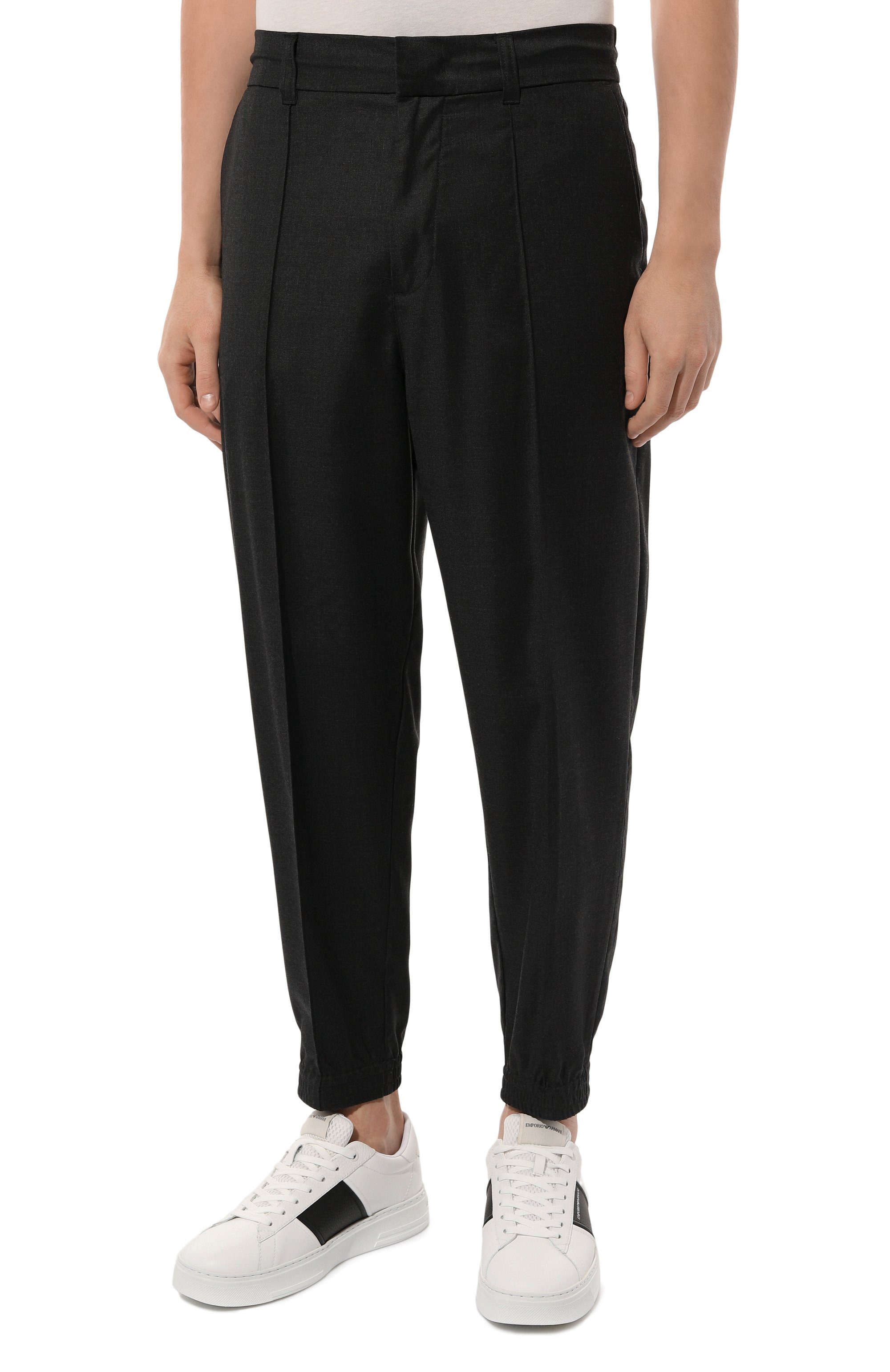 Джогге�ры из шерсти и вискозы EMPORIO ARMANI, арт. 6D1PE9/1NVCZ, фото 3